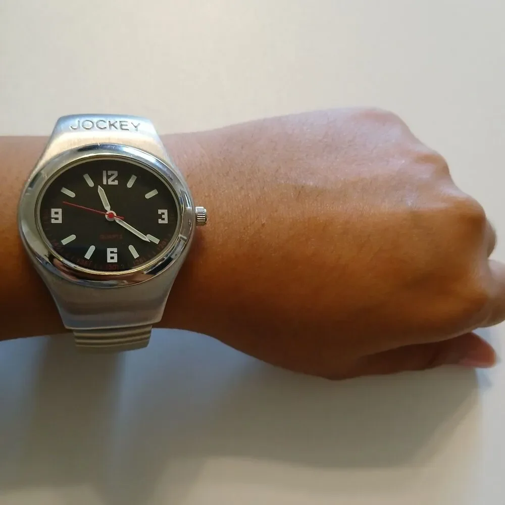 Y2K Jockey Women's Quartz Watch Stainless Steel Expansion Band 37mm
